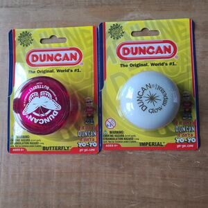 Duncan Butterfly Yo-Yo, PiNK Imperial Glow In The Dark‎ Lot Of 2